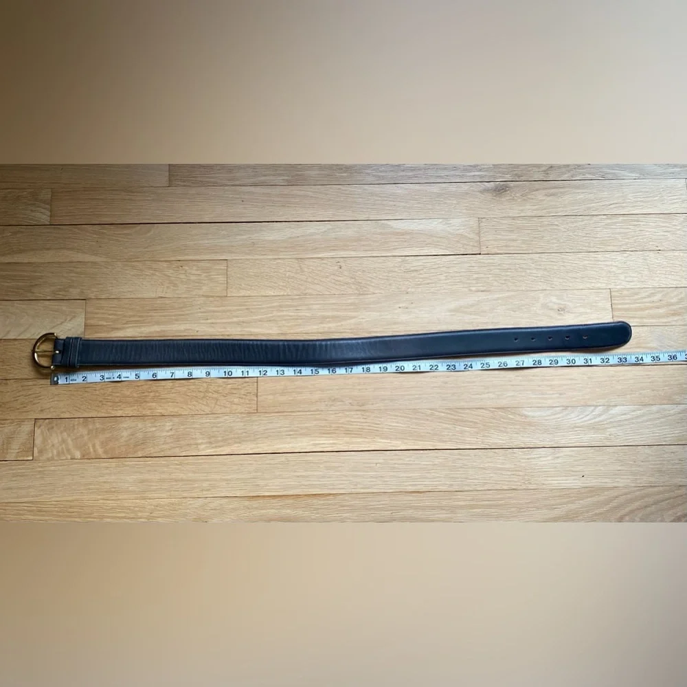Vintage 90's Coach 8500 Women's Belt - Medium - Navy - Picture 5 of 6